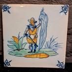 Oude Tichelaar Tegel met Soldaat, Ophalen of Verzenden
