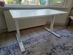 Bureau zit/sta 120x70cm wit hoogte verstelbaar, Huis en Inrichting, Bureaus, Ophalen, In hoogte verstelbaar, Gebruikt, Bureau