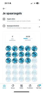 9 SMEG volle spaarkaarten AH, Ophalen of Verzenden, Volle spaarkaart