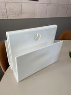 Vintage wit plexiglas lectuurbak, Huis en Inrichting, Woonaccessoires | Krantenbakken en Lectuurbakken, Ophalen, Zo goed als nieuw