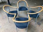 4 Eetkamer stoelen, Huis en Inrichting, Stoelen, Gebruikt, Overige kleuren, Ophalen of Verzenden, Vier