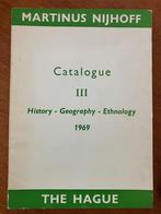 Catalogus III: History, Geography Martinus Nijhoff Den Haag, Verzenden, Gelezen, Catalogus