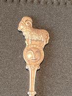 Vintage verzilverd lepeltje Steenbok, Antiek en Kunst, Antiek | Bestek, Ophalen of Verzenden