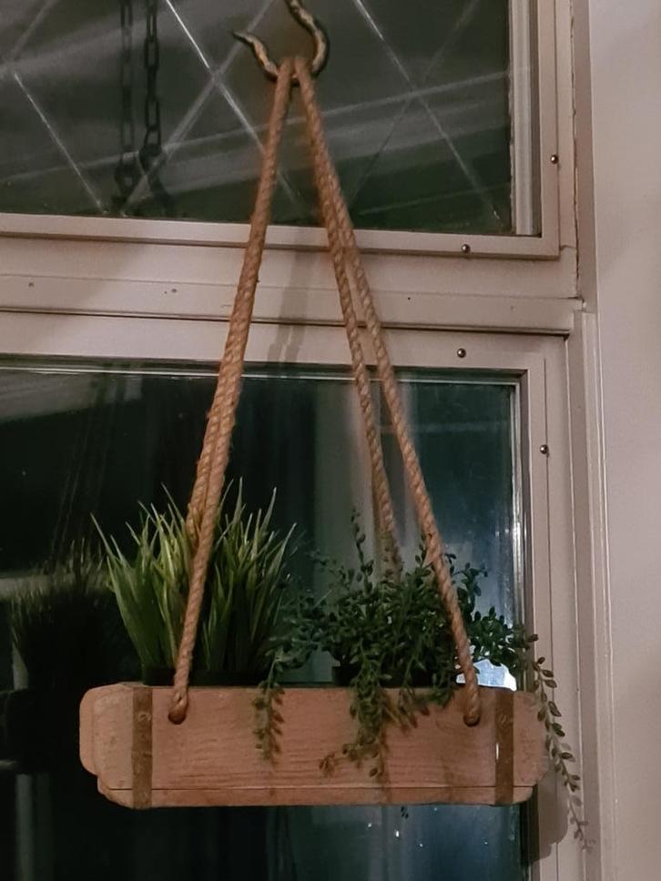 Hangende steenmal met jute touw | Gegrepen!, Huis en Inrichting, Woonaccessoires | Overige, Nieuw, Ophalen of Verzenden