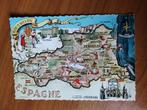 Ansichtkaart Map Roussillion Espagna 13689, Verzamelen, Ophalen of Verzenden