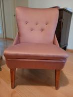 oud roze fauteuil, Huis en Inrichting, Stoelen, Ophalen, Gebruikt, Overige kleuren, Klassiek