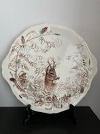 Gien Sologne tasrschaal. Hert.  Jacht., Ophalen of Verzenden, Zo goed als nieuw, Bord(en), Overige stijlen