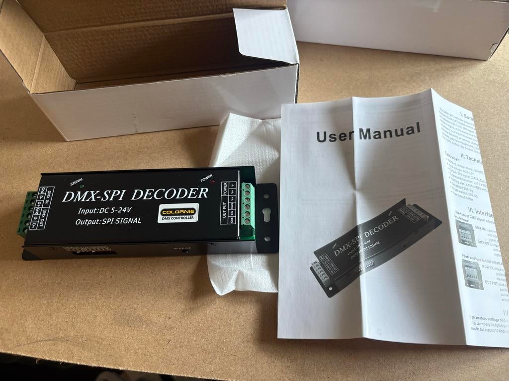 DMX-SPI Decoder, Muziek en Instrumenten, Licht en Laser, Nieuw, Licht, Kleur, Ophalen of Verzenden