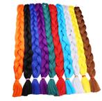 Gekleurde Jumbo Vlechten Ombre Braids Haar Dreads Roze Rood, Verzenden, Nieuw, Pruik of Haarverlenging