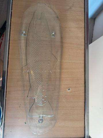 Grote vis serveerschaal zalm uit jaren '70 beschikbaar voor biedingen