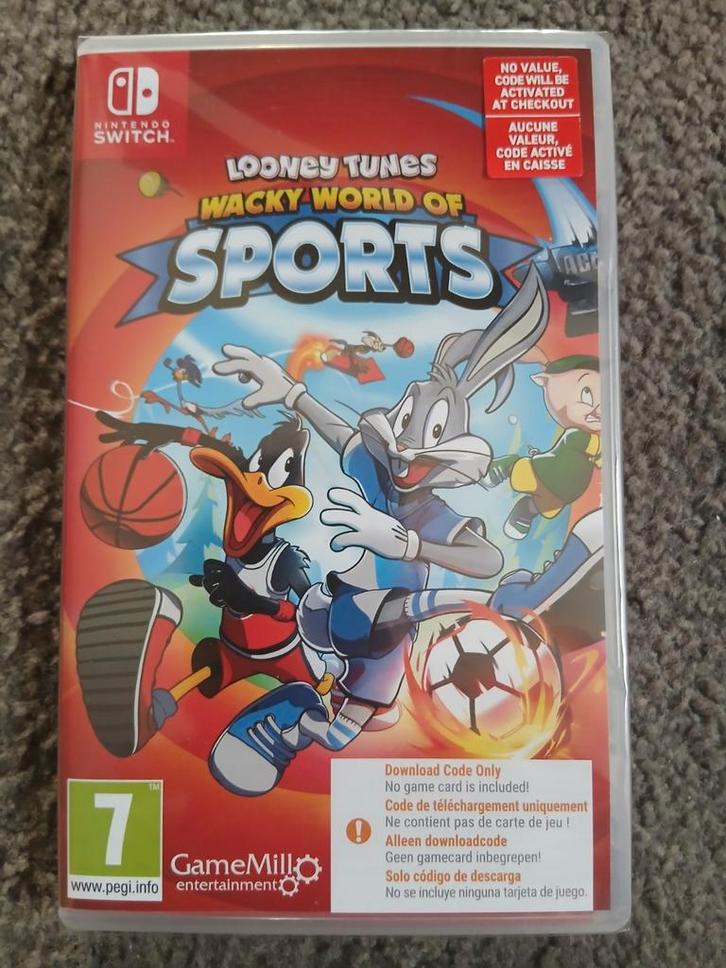 Looney tunes wackey world of sports (geseald), Spelcomputers en Games, Games | Nintendo Switch, Zo goed als nieuw, Sport, 3 spelers of meer