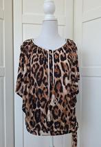 Made in Italy cold shoulder panter leopard print top XL, Kleding | Dames, Made in Italy, Bruin, Maat 46/48 (XL) of groter, Ophalen of Verzenden