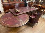 Notaris bureau met spreektafel rood leren inlegwerk, Antiek en Kunst, Ophalen
