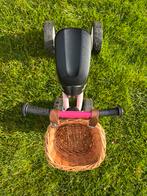 Puckylino loopfiets roze met rietenmandje, Kinderen en Baby's, Speelgoed | Buiten | Voertuigen en Loopfietsen, Ophalen of Verzenden