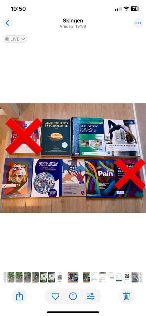 Boekenpakket voor Fysiotherapie, Boeken, Studieboeken en Cursussen, Zo goed als nieuw, Ophalen of Verzenden