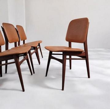 Louis van Teeffelen – ‘Milaan’ Dining Chairs (Webé, 1950s) beschikbaar voor biedingen