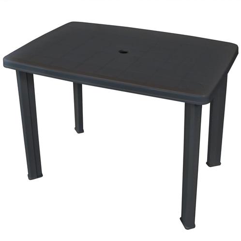 NIEUW |  Tuintafel tafel 101 x 68 x 72 cm antraciet! GRTS BE, Tuin en Terras, Tuinmeubel-accessoires, Nieuw, Verzenden