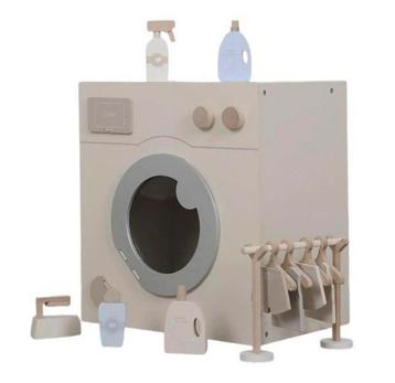 Montessori Houten Wasmachine Set Duurzaam Kinderspeelgoed