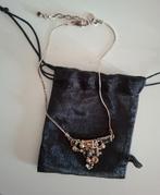 Dyrberg/Kern ketting kleur zilver met kristallen en parels, Sieraden, Tassen en Uiterlijk, Kettingen, Overige materialen, Verzenden