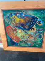 Abstract modern kunst no 4 ..89x87, Antiek en Kunst, Kunst | Schilderijen | Abstract, Ophalen