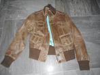 Vera moda bruin leren jack maat M, Maat 38/40 (M), Ophalen of Verzenden, Zo goed als nieuw, Bruin