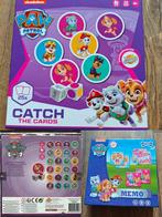Paw Patrol spelletjes, Memory, Catch the cards, Ophalen of Verzenden, Zo goed als nieuw, Ontdekken