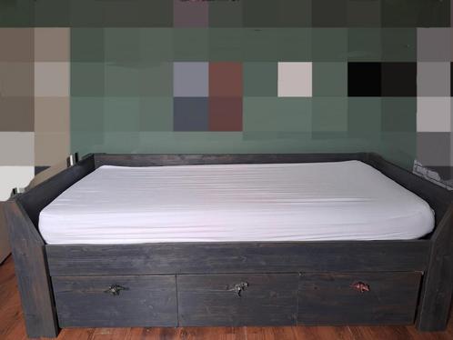 1 persoons bed met veel opbergruimte en ladenkast, Kinderen en Baby's, Kinderkamer | Bedden, Gebruikt, 180 cm of meer, 85 tot 100 cm