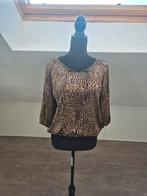 Panter blouse.  S, Verzenden, Zo goed als nieuw, Maat 36 (S), Bruin