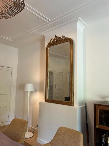 Grote Gouden Kuifspiegel Antieke Stijl Schouwspiegel 86x173 beschikbaar voor biedingen