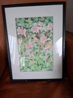 Aquarel Herfst Anemonen - Sijmen Aleman, Ophalen of Verzenden