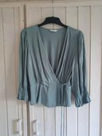 Turquoise blauw groene overslag blouse pigalle only 36 s, Ophalen of Verzenden, Zo goed als nieuw, Maat 36 (S), Blauw