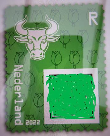 PZM 657 Postzegelmapje met Crypto zegel Groen 🟢 met 6 code 
