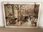 Vintage schoolplaat, stadsleven 19e eeuw, Wolters, Ophalen, Geschiedenis