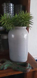 Grijze grèspot inmaakppt lepelpot keukenpot vaas, Antiek en Kunst, Curiosa en Brocante, Ophalen of Verzenden