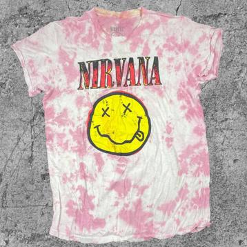 Vintage T-shirt Nirvana Smiley  Size:S T-271 beschikbaar voor biedingen