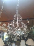 Vintage Luster met Kristallen, Ophalen, Gebruikt, Glas, Vintage