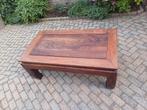 Mooie grote opiumtafel mahoniehout, Ophalen, Gebruikt, 100 tot 150 cm, Koloniaal