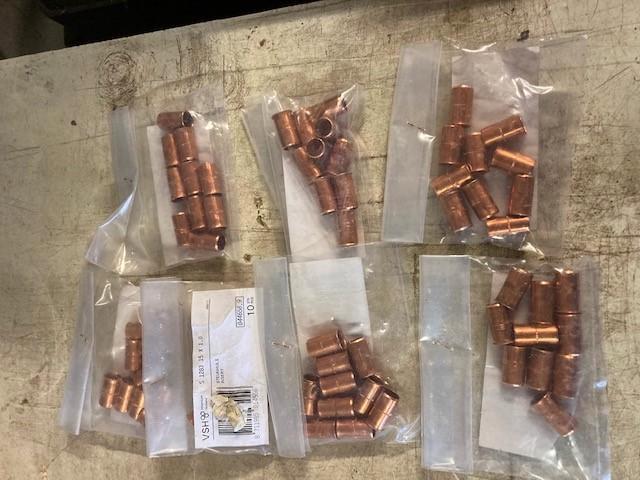 Koper waterleiding onderdelen, Doe-het-zelf en Verbouw, IJzerwaren en Bevestigingsmiddelen, Nieuw, Minder dan 50 mm, Ophalen