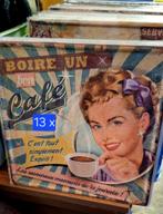 Partij met 150 grote metalen/blikken wandborden 30 x 30 cm., Ophalen, Reclamebord, ., Nieuw