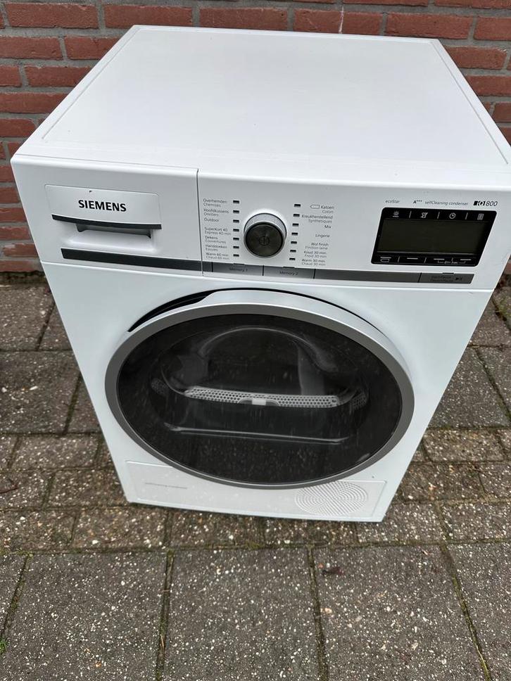 Siemens iQ800 Warmtepompdroger - Topmodel!, Witgoed en Apparatuur, Wasdrogers, Zo goed als nieuw, Condens, Voorlader, 8 tot 10 kg