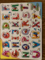 Houten Alfabet Puzzel met Dieren, Ophalen of Verzenden, Zo goed als nieuw, Puzzelen