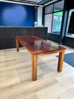 Mooie houten eettafel, Ophalen, Gebruikt, 100 tot 150 cm, 200 cm of meer