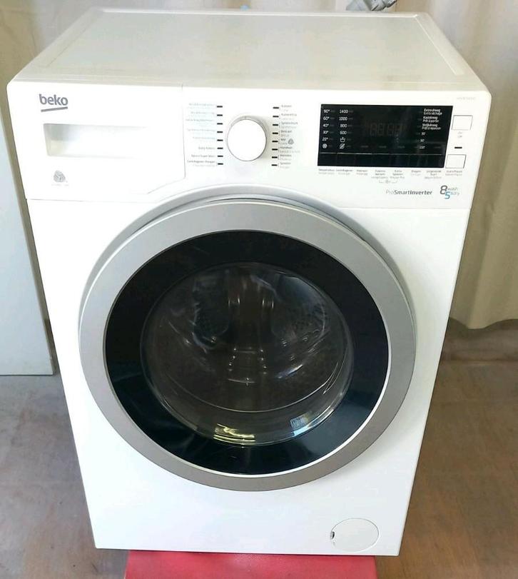 Was/droger combinatie Beko, Witgoed en Apparatuur, Wasmachines, Zo goed als nieuw, 8 tot 10 kg, 85 tot 90 cm, 1200 tot 1600 toeren