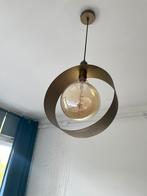 Bruine ronde lamp, Huis en Inrichting, Lampen | Hanglampen, Ophalen of Verzenden, Zo goed als nieuw