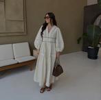 Geborduurde maxi jurk kant, Kleding | Dames, Maat 38/40 (M), Wit, Nieuw, Ophalen of Verzenden