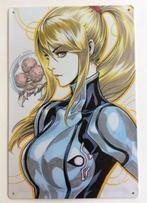 METROID nes Samus Aran Metalen Wandbord Poster, 1 speler, Verzenden, Nieuw, Vanaf 12 jaar