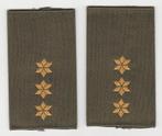 set rangen epauletten Kapitein, GVT (X), Verzamelen, Militaria | Algemeen, Ophalen of Verzenden, Landmacht, Nederland, Embleem of Badge
