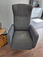 Elektrisch verstelbaar fauteuil (accu)maat L,kleur antraciet, Huis en Inrichting, Fauteuils, Ophalen, Minder dan 75 cm, Zo goed als nieuw