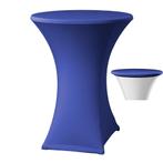 Statafelhoes samba rond met topcover blauw
