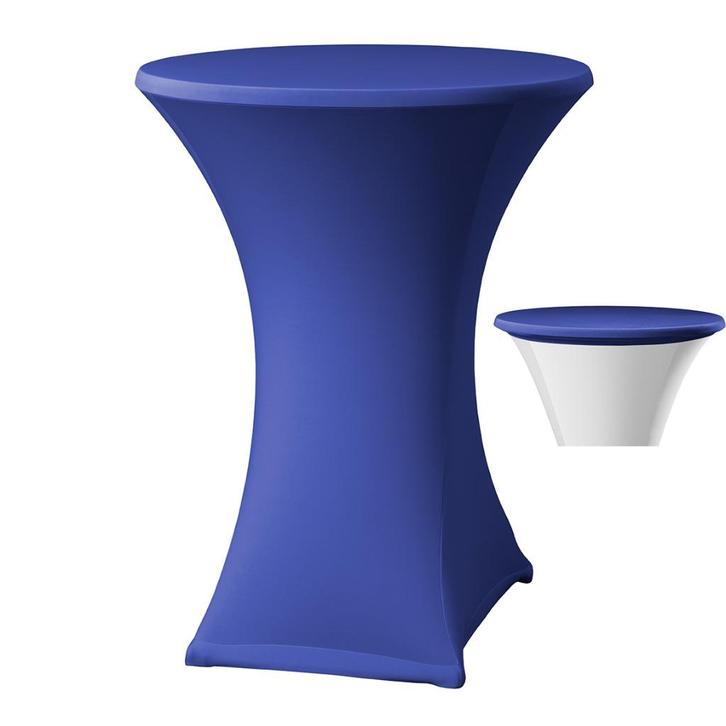 Statafelhoes samba rond met topcover blauw, Huis en Inrichting, Tafelkleden, Nieuw, Rond, Ophalen of Verzenden